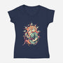 Kingdom Boy-Womens-V-Neck-Tee-ilustrata