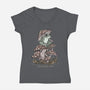 Taking My Time-Womens-V-Neck-Tee-fanfabio