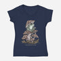 Taking My Time-Womens-V-Neck-Tee-fanfabio
