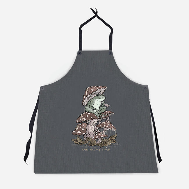 Taking My Time-Unisex-Kitchen-Apron-fanfabio