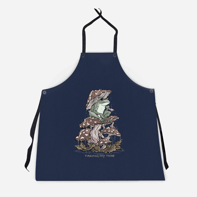 Taking My Time-Unisex-Kitchen-Apron-fanfabio