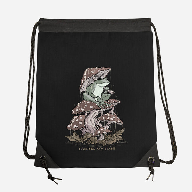 Taking My Time-None-Drawstring-Bag-fanfabio
