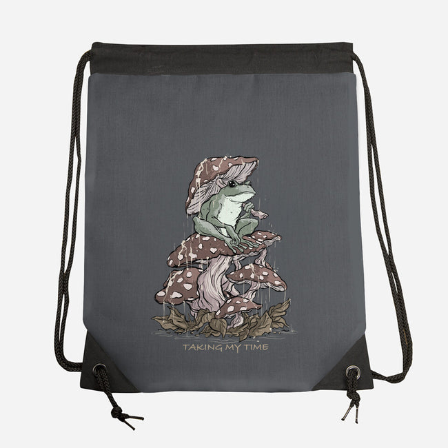 Taking My Time-None-Drawstring-Bag-fanfabio