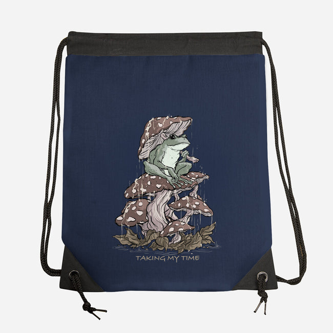 Taking My Time-None-Drawstring-Bag-fanfabio