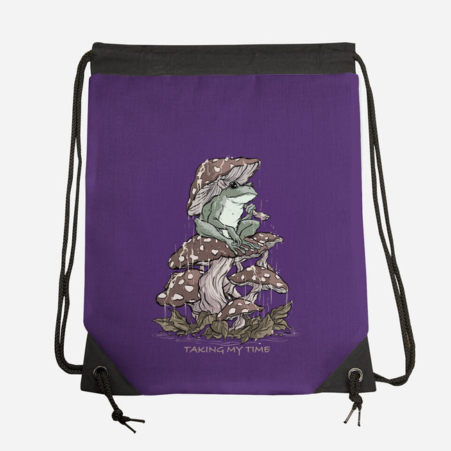Taking My Time-None-Drawstring-Bag-fanfabio