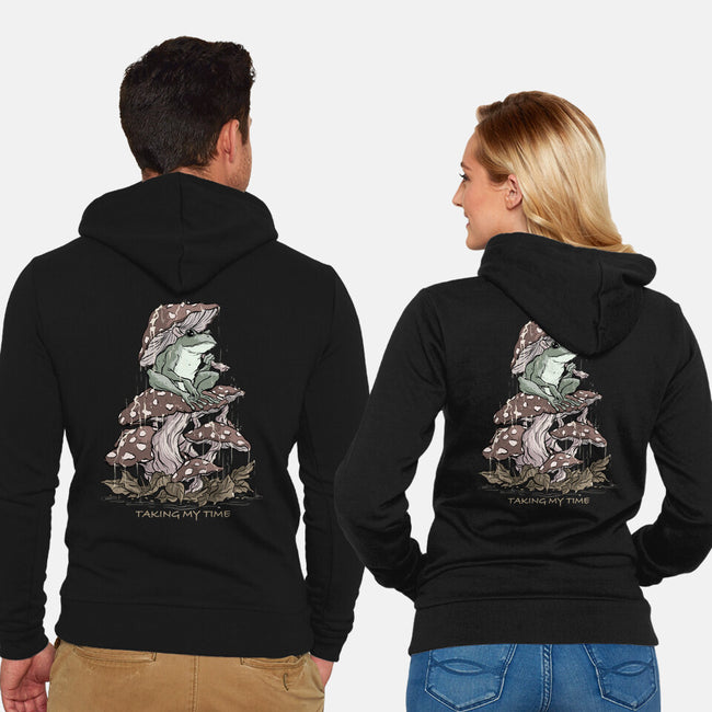 Taking My Time-Unisex-Zip-Up-Sweatshirt-fanfabio