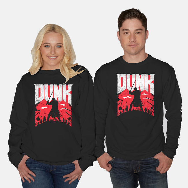 Slayer Dunk-Unisex-Crew Neck-Sweatshirt-rocketman_art