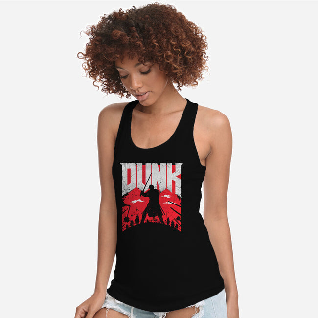 Slayer Dunk-Womens-Racerback-Tank-rocketman_art