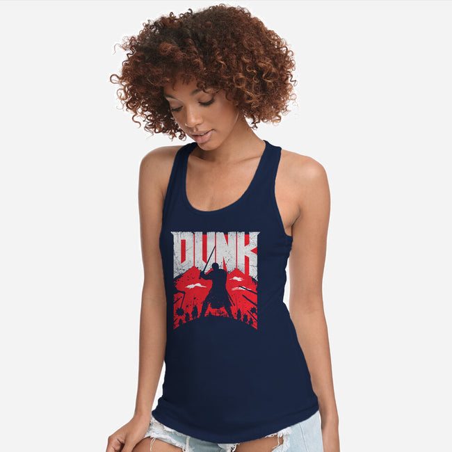 Slayer Dunk-Womens-Racerback-Tank-rocketman_art