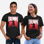 Slayer Dunk-Unisex-Basic-Tee-rocketman_art