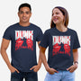 Slayer Dunk-Unisex-Basic-Tee-rocketman_art