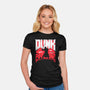 Slayer Dunk-Womens-Fitted-Tee-rocketman_art