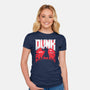 Slayer Dunk-Womens-Fitted-Tee-rocketman_art