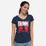 Slayer Dunk-Womens-V-Neck-Tee-rocketman_art