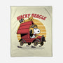 Wacky Beagle Car-None-Fleece-Blanket-Studio Mootant