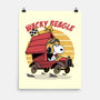Wacky Beagle Car-None-Matte-Poster-Studio Mootant