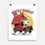 Wacky Beagle Car-None-Matte-Poster-Studio Mootant