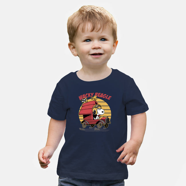 Wacky Beagle Car-Baby-Basic-Tee-Studio Mootant