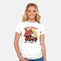 Wacky Beagle Car-Womens-Fitted-Tee-Studio Mootant