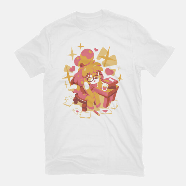 A Day At Work-Womens-Basic-Tee-ilustrata