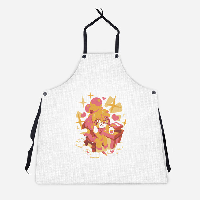 A Day At Work-Unisex-Kitchen-Apron-ilustrata