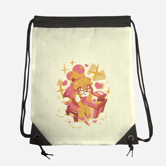 A Day At Work-None-Drawstring-Bag-ilustrata