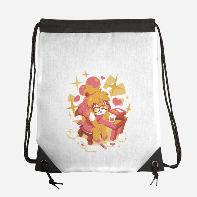 A Day At Work-None-Drawstring-Bag-ilustrata