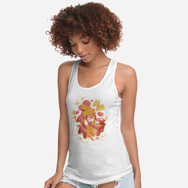 A Day At Work-Womens-Racerback-Tank-ilustrata