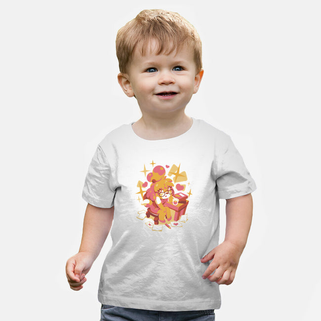 A Day At Work-Baby-Basic-Tee-ilustrata