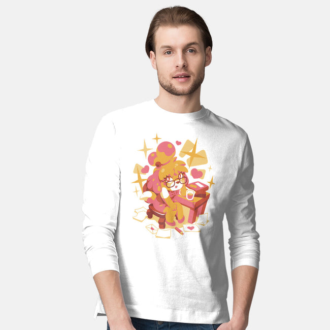 A Day At Work-Mens-Long Sleeved-Tee-ilustrata