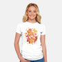 A Day At Work-Womens-Fitted-Tee-ilustrata