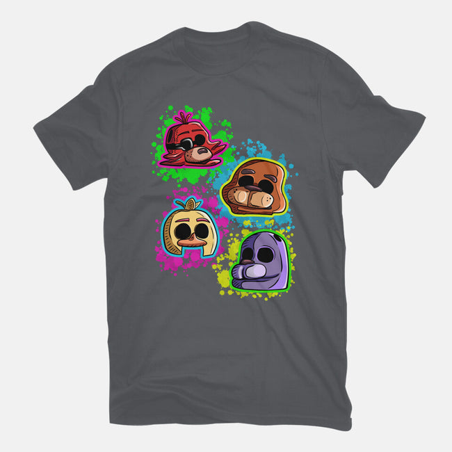 Five Nights Heads-Unisex-Basic-Tee-nickzzarto
