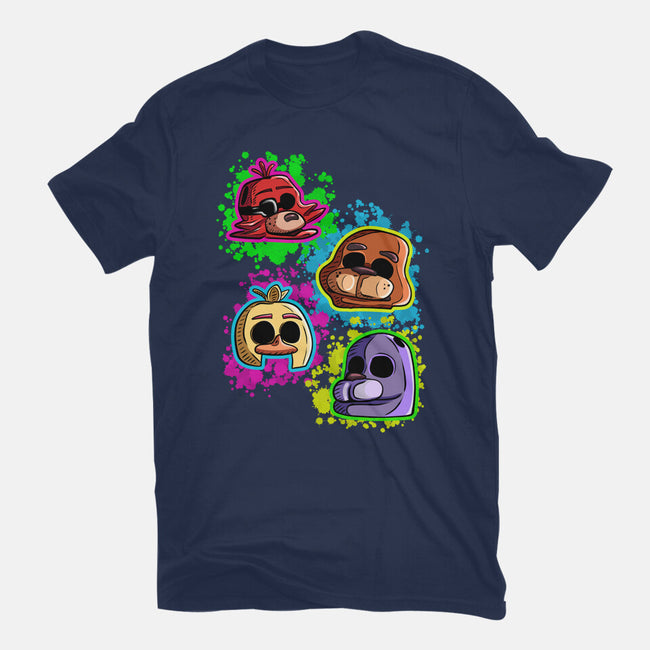 Five Nights Heads-Womens-Fitted-Tee-nickzzarto