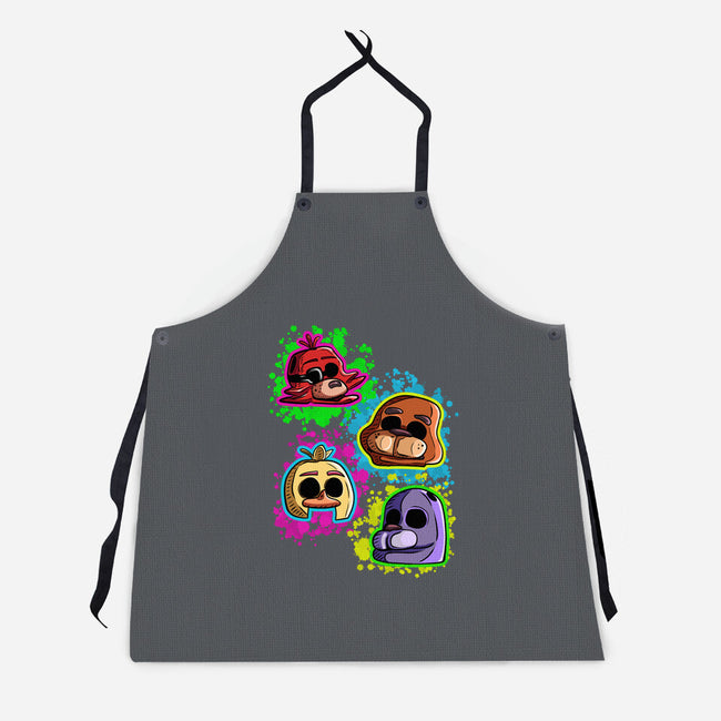 Five Nights Heads-Unisex-Kitchen-Apron-nickzzarto