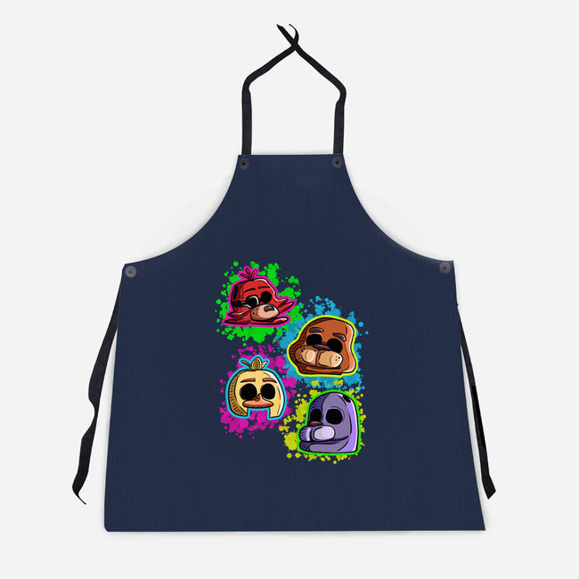 Five Nights Heads-Unisex-Kitchen-Apron-nickzzarto