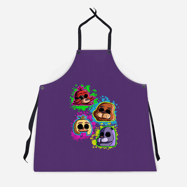 Five Nights Heads-Unisex-Kitchen-Apron-nickzzarto