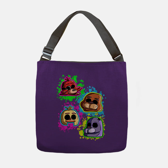 Five Nights Heads-None-Adjustable Tote-Bag-nickzzarto