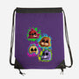 Five Nights Heads-None-Drawstring-Bag-nickzzarto