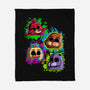 Five Nights Heads-None-Fleece-Blanket-nickzzarto