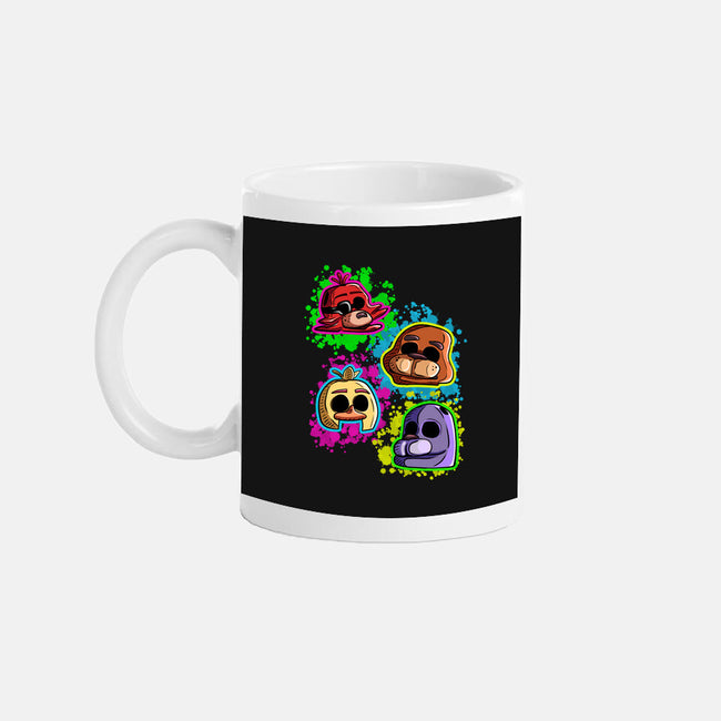 Five Nights Heads-None-Mug-Drinkware-nickzzarto