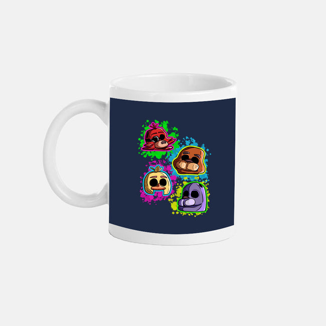 Five Nights Heads-None-Mug-Drinkware-nickzzarto