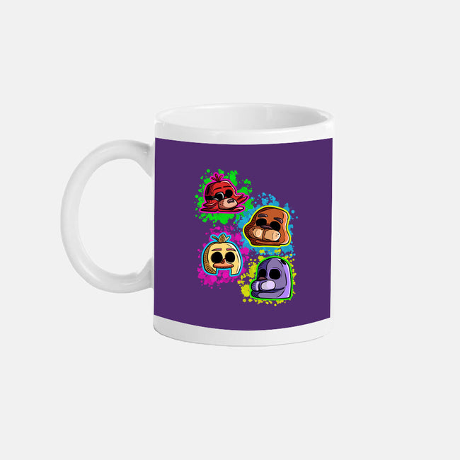 Five Nights Heads-None-Mug-Drinkware-nickzzarto