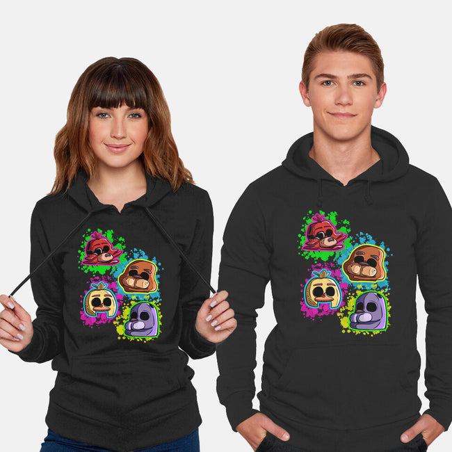 Five Nights Heads-Unisex-Pullover-Sweatshirt-nickzzarto