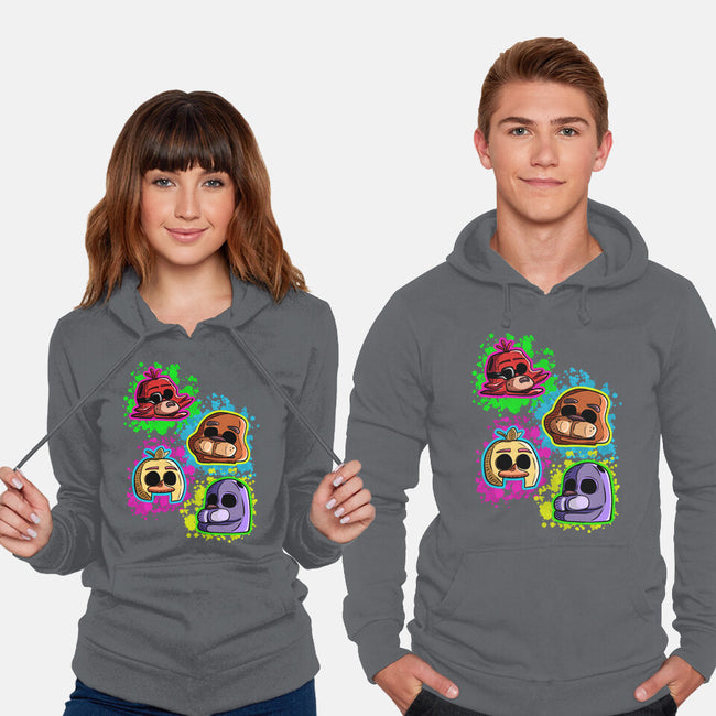 Five Nights Heads-Unisex-Pullover-Sweatshirt-nickzzarto