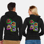 Five Nights Heads-Unisex-Zip-Up-Sweatshirt-nickzzarto