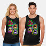 Five Nights Heads-Unisex-Basic-Tank-nickzzarto