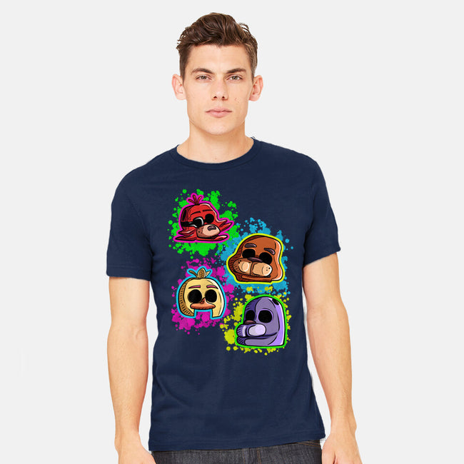 Five Nights Heads-Mens-Heavyweight-Tee-nickzzarto