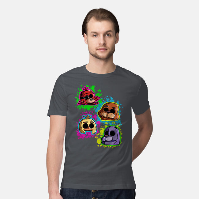 Five Nights Heads-Mens-Premium-Tee-nickzzarto