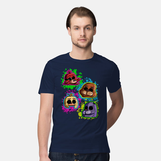 Five Nights Heads-Mens-Premium-Tee-nickzzarto
