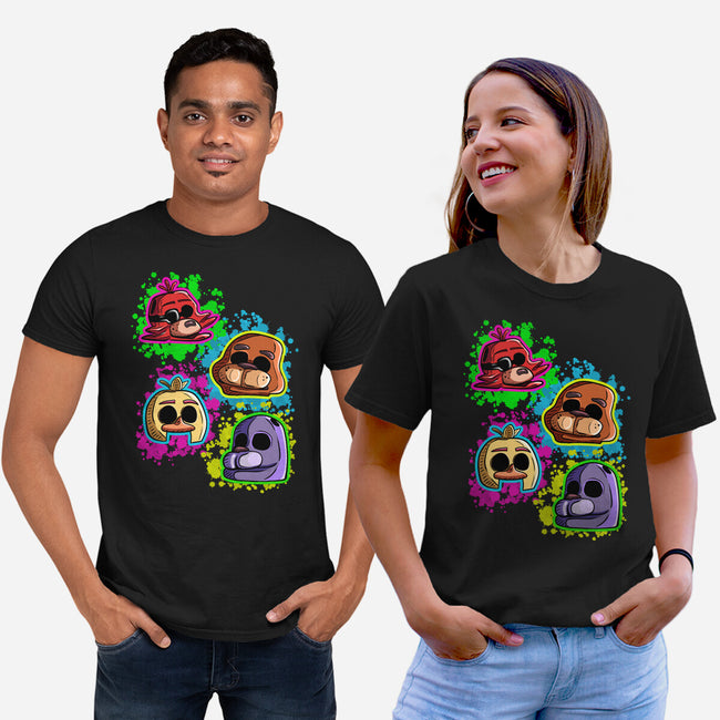 Five Nights Heads-Unisex-Basic-Tee-nickzzarto